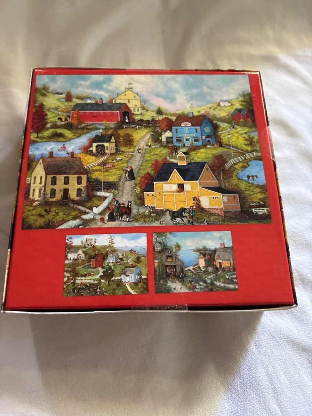 Linda Nelson Stocks Village At The Bay 1000-Piece Jigsaw Puzzle By Ceaco
